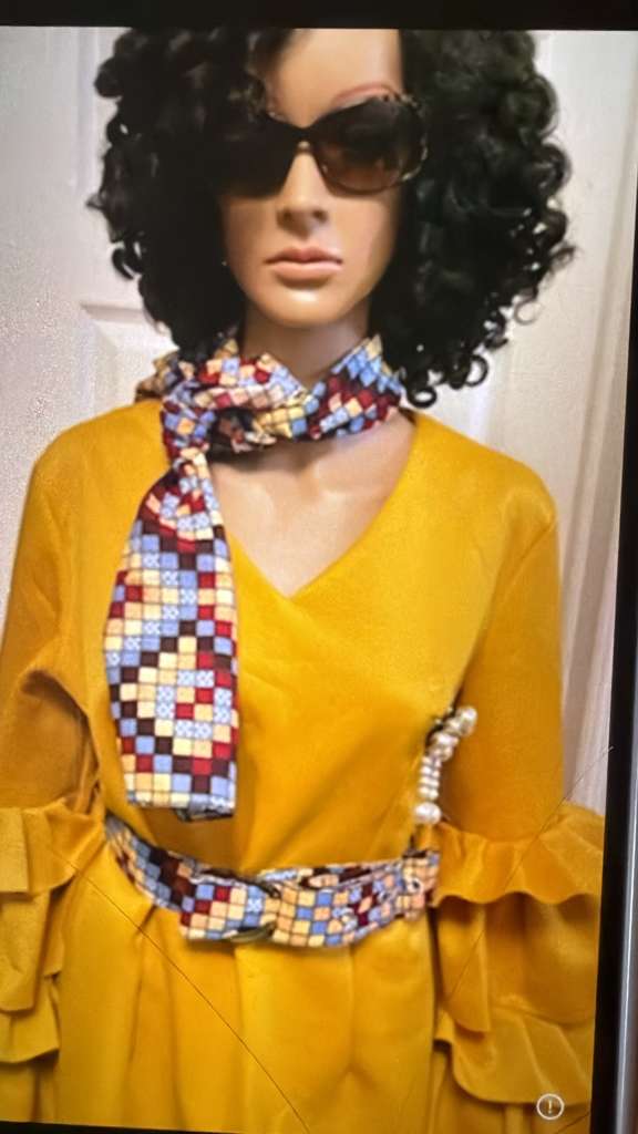 Geometric Heritage Wrap & Belt Set