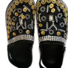 Midnight Royalty Crystal-Embellished Clogs