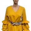 Geometric Heritage Wrap & Belt Set