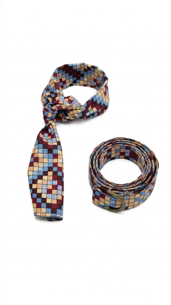 Geometric Heritage Wrap & Belt Set