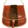 brown bag 1 Mixed-Texture crossbody bag