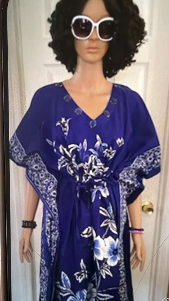 Azure Rhythm Peasant Dress Set