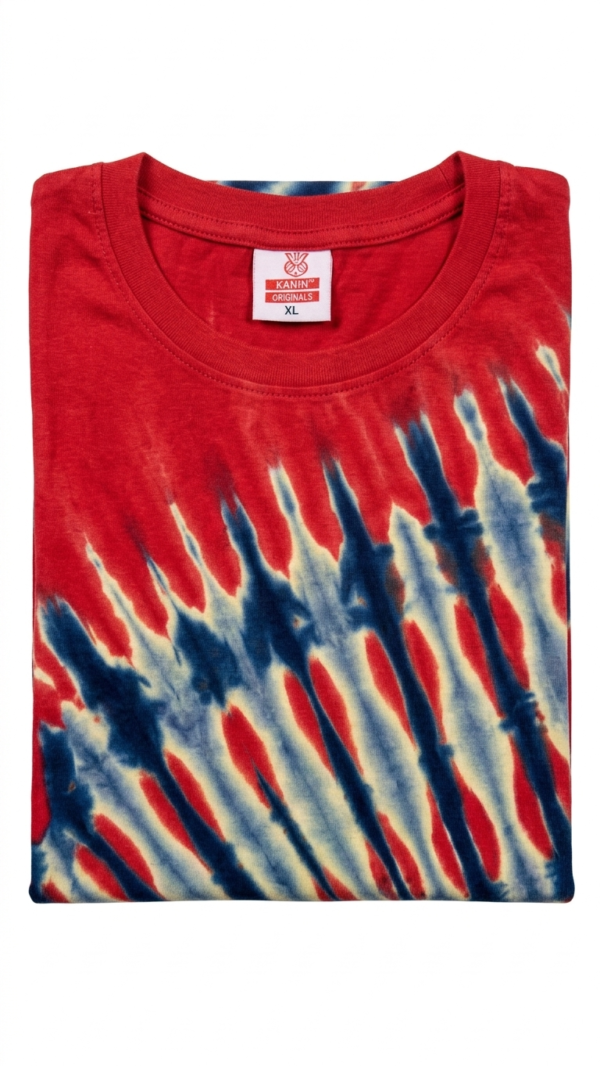 Red with stripes Horizon Tri-Color Tunic Y Shirt